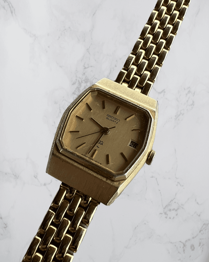 Gullfarget Seiko Dameklokke