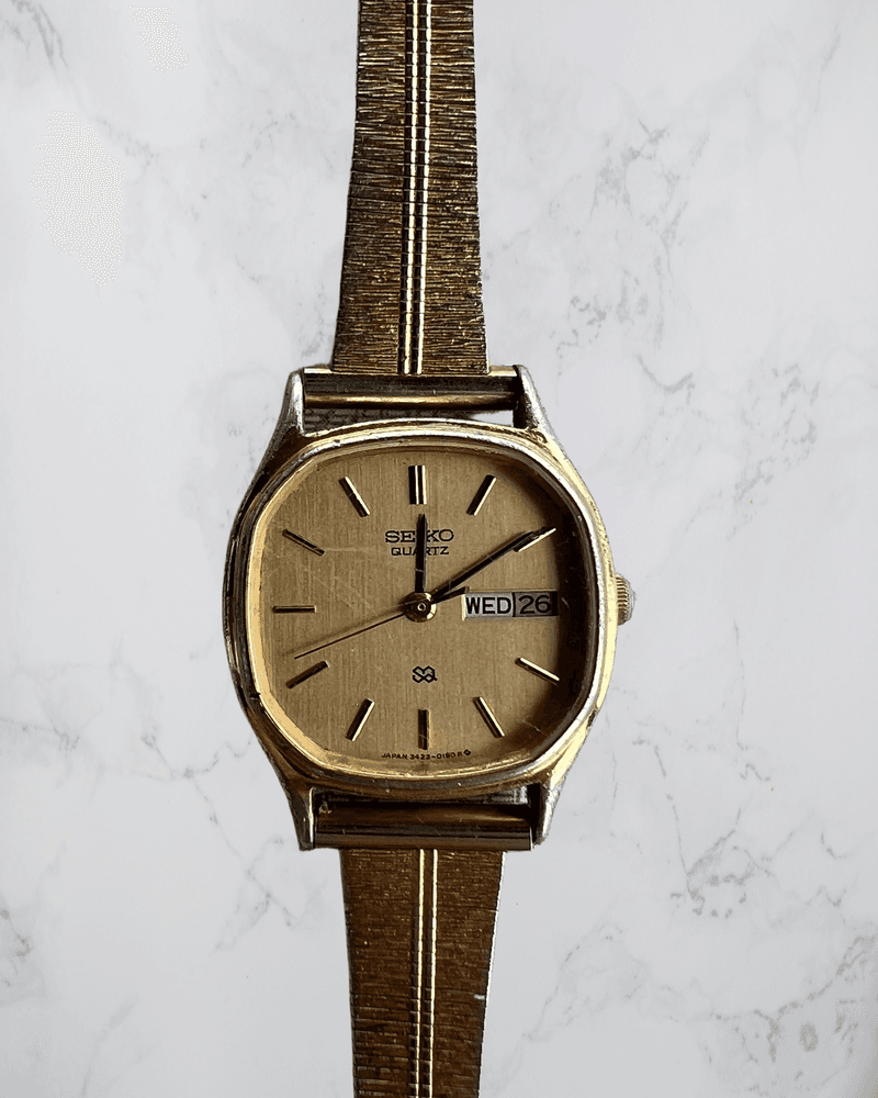 Gullfarget Seiko Dameklokke