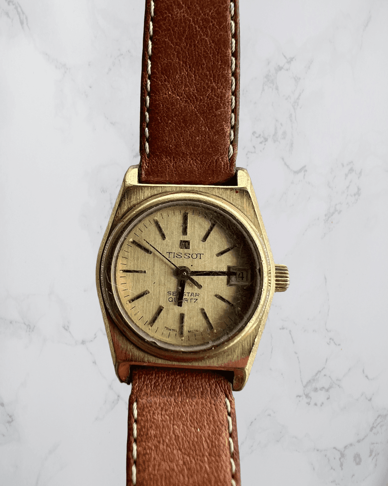 Gullfarget Tissot Dameklokke