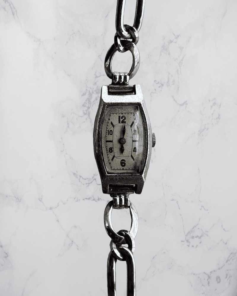 Sølvfarget Dameklokke