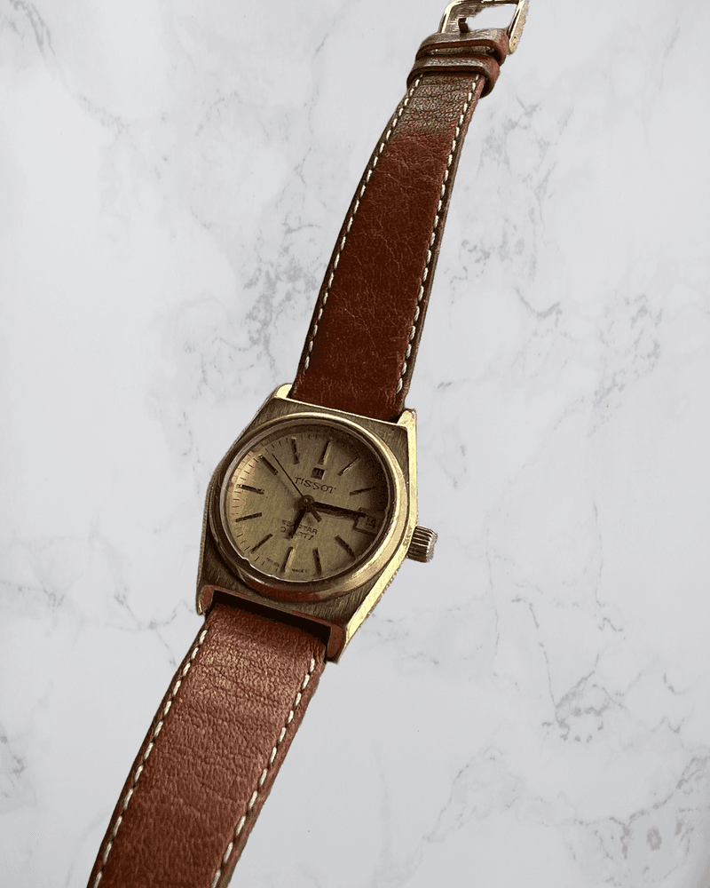 Gullfarget Tissot Dameklokke