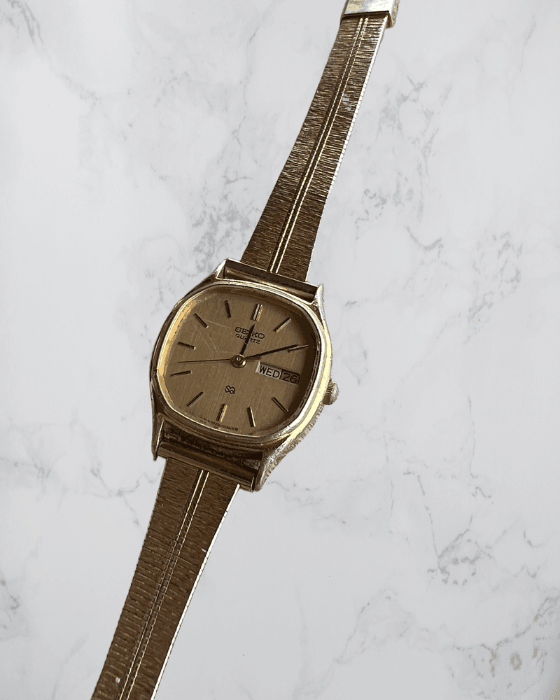 Gullfarget Seiko Dameklokke